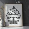 Free Stunning Cupcake - Free SVG Download, Commercial Use