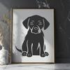 Artistic Labrador Retriever Digital Art - Free PNG Download