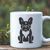 Creative French Bulldog In SVG & DXF