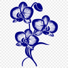 Orchid Vector Drawing In PNG & SVG - Free Digital Download