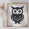 Artistic Owl In DXF