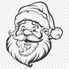 Stunning Santa In DXF