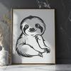 Sloth In PNG Format - Free Digital Download, Commercial Use