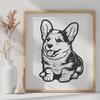 Artistic Welsh Corgi - Pet PNG