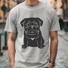 Free Pug Illustration