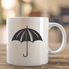 Rainy Day Illustration for Digital Crafting Projects Vector illustration of an umbrella designed for digital cutting machines like Cricut.