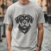 Rottweiler Digital Drawing In SVG, PNG, PDF And DXF Formats