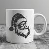 Stunning Santa Stencil In DXF For Free Download