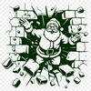 Full-body illustration of a jovial Father Christmas standing confidently with arms outstretched.