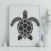 Artistic Sea Turtle In SVG, PNG, PDF And DXF File Formats - Free