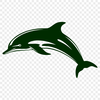 Beautiful Dolphin Drawing - Free SVG