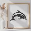 Dolphin Vector Drawing In PNG File Format For Free Download