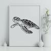 Sea Turtle In SVGs - Free Commercial Use License