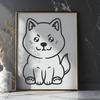 Free Shiba Inu Vector Craft File - Free PDF