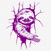 Sloth Vector Drawing In PNG & SVG - Free Digital Download