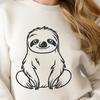 Stunning Sloth - Sublimation PNG