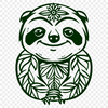 Unique Sloth Vector Craft File SVG - Free Download