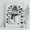 Artistic Snow Vector Illustration