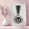 Free Medal In DXF Format - Free Download