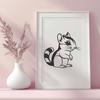 Unique Squirrel Template - Free DXF Download