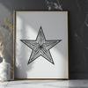 Star Image In DXF File Format For Free Download