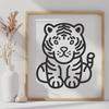 Creative Tiger - Glowforge SVG