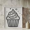 Cupcake Vector Craft File In SVG, PNG, PDF And DXF Formats