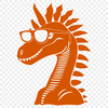 Beautiful Dinosaur Wearing Sunglasses PNG