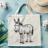 Beautiful Standing Donkey Vector Image