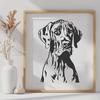 Stunning Great Dane - Craft SVG