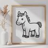 Unique Horse Illustration SVG - Free Download