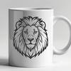 Artistic Lion Decal