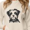 Beautiful Morkie In SVG & DXF