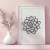 Beautiful Plant - Laser Engraver PNG