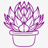 Creative Desert Plant Template - Free SVG