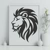 Creative Lion Decal - Free SVG