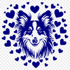 Free Artistic Shetland Sheepdog Template