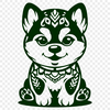 Beautiful Shiba Inu In DXF For Free Download