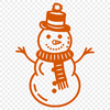 Snowman In DXF Format - Free Commercial Use License