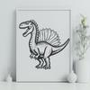 Beautiful Spinosaurus In PDF And PNG