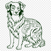 Ornate Dog SVGs - Free Download