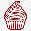 Free Unique Cupcake Decal