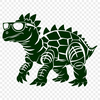 Beautiful Dinosaur In SVG - For Free Download, Commercial Use