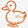 Unique Duck Vector Illustration