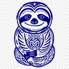 Creative Sloth Vector Craft File In PDF For Free Download