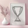 Trophy Printable Image In SVG, PNG, PDF And DXF Formats