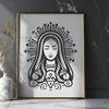 Ornate Virgin Mary - PNG Format