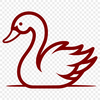 Creative Swan Drawing - Free DXF Download