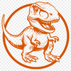 Creative Dinosaur In DXF For Free Download