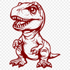 Baby Dinosaur In SVG Format - Free Digital Download, Commercial Use